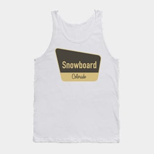 Snowboard Colorado Tank Top